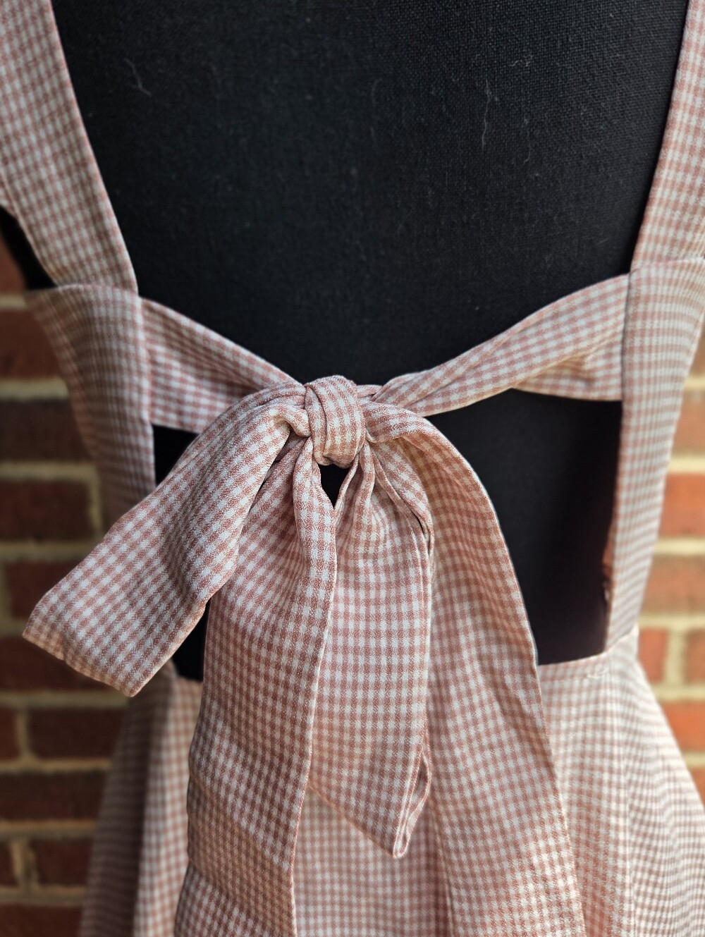 Boohoo Petal Pink Gingham | Printed Midi Womens Dress Size us 8 - Picture 9 of 11